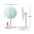 Aquacubic LED Makeup Mirror light Touch switch Screen Adjustable light Portable USB Rechargeable 0-60 Rotation angle round shape